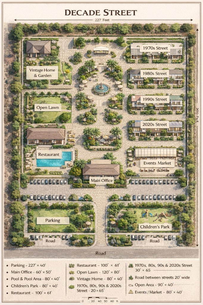 Decade Street conceptual site plan